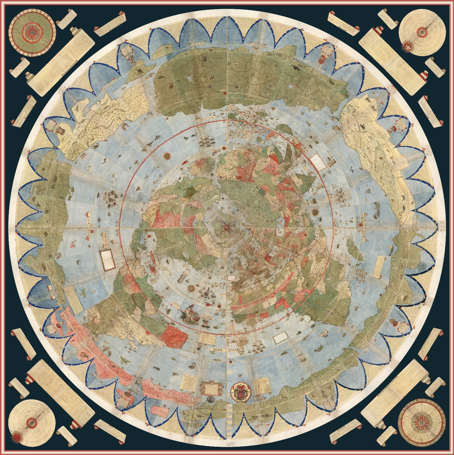Manuscript world map, Tavola1–60 — actual institutional image